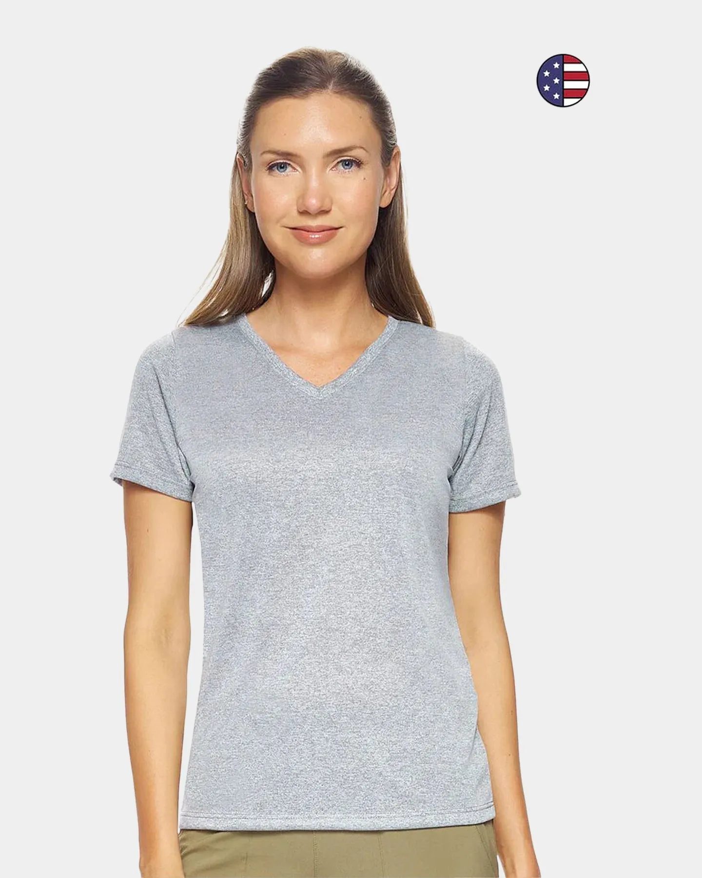 Expert Brand Women's Natural-Feel Jersey V-Neck T-Shirt