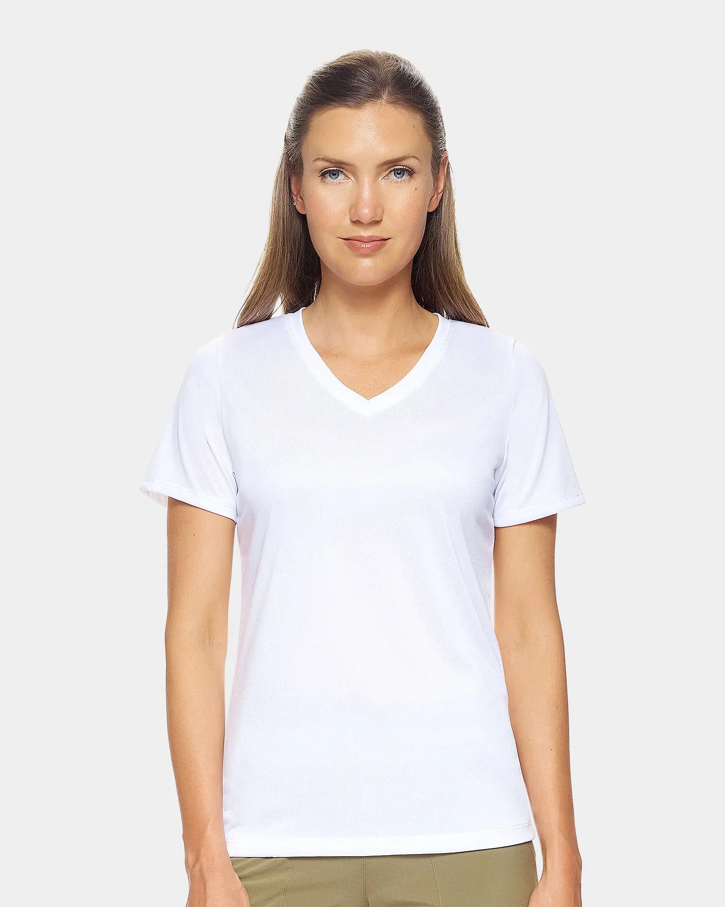 Expert Brand Women's Natural-Feel Jersey V-Neck T-Shirt