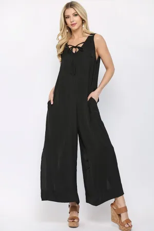 FINE BY ME SATIN JUMPSUIT