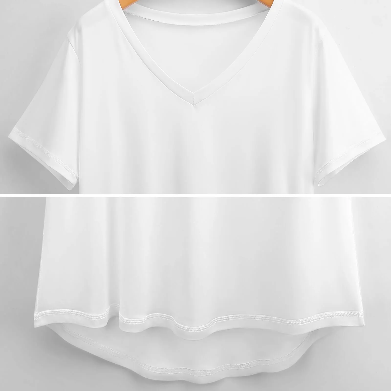 Fuchsia Finesse Women's V-Neck T-Shirt