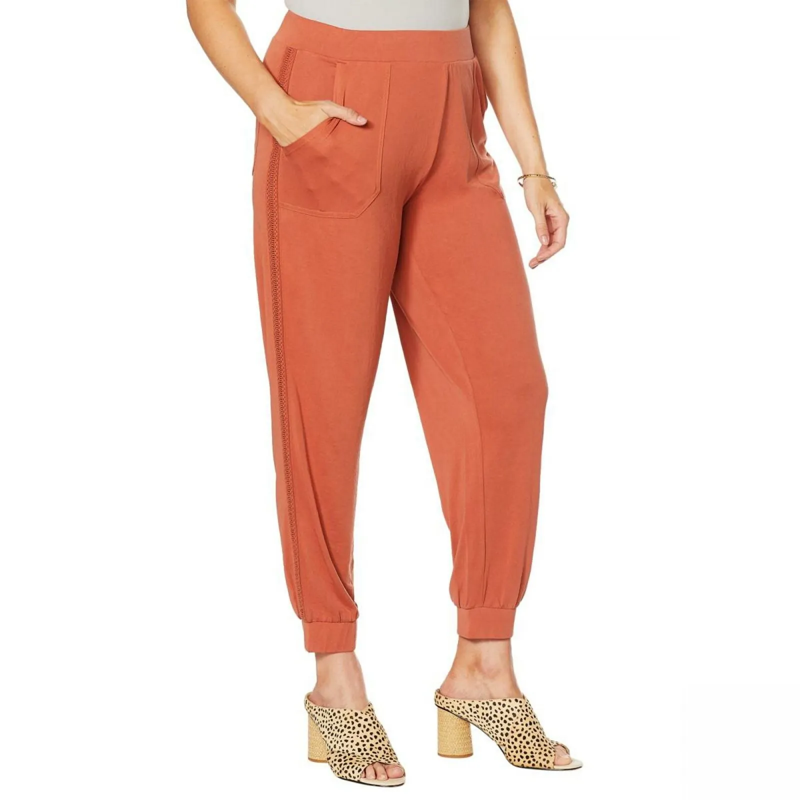 G by Giuliana Women's Luxe Knit Ankle Pants