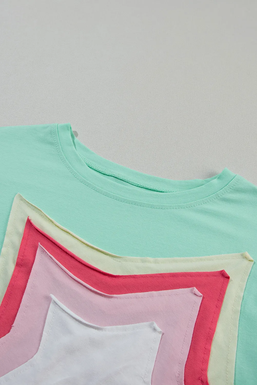 Halle Star Patched Oversized Tee- 2 Colors