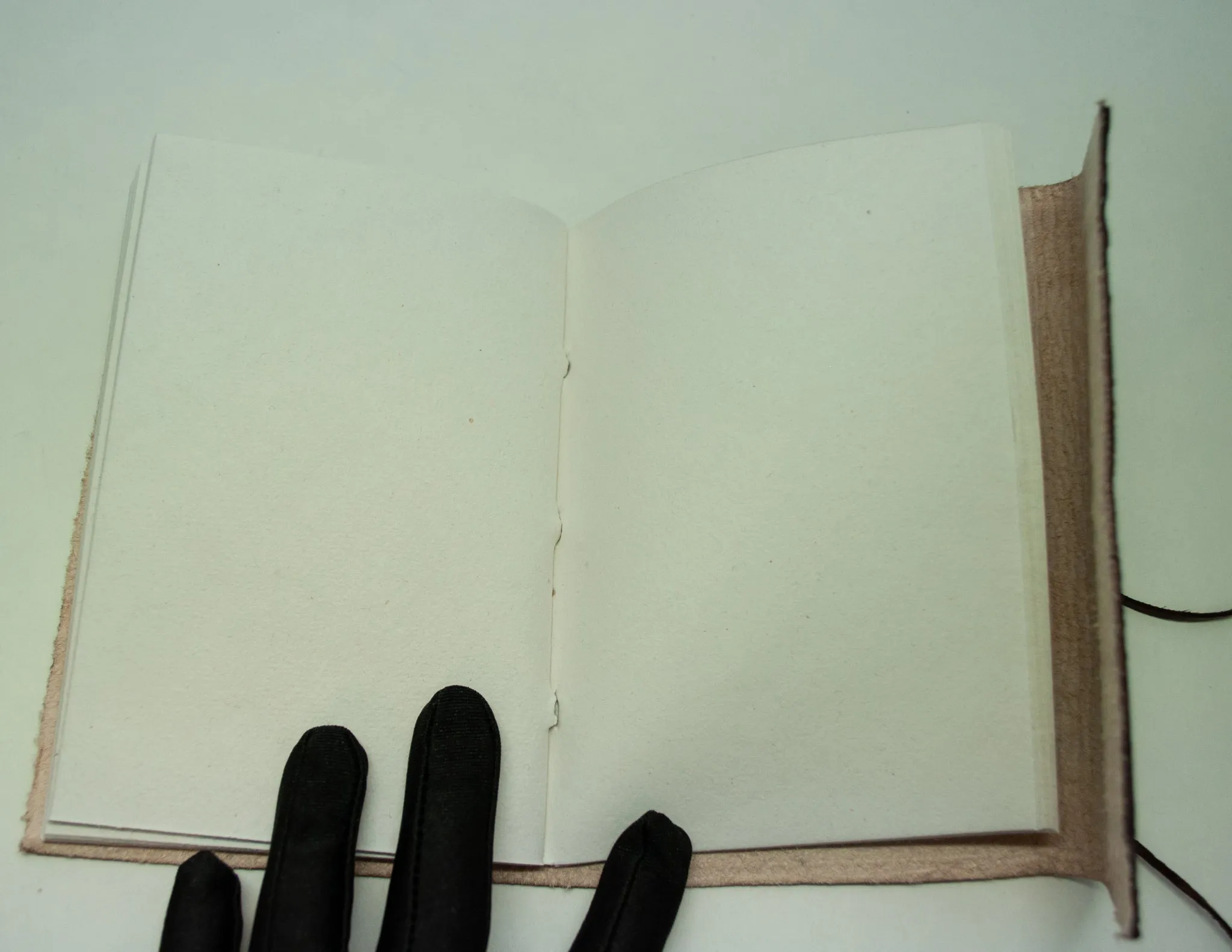 Indra embossed leather notebook