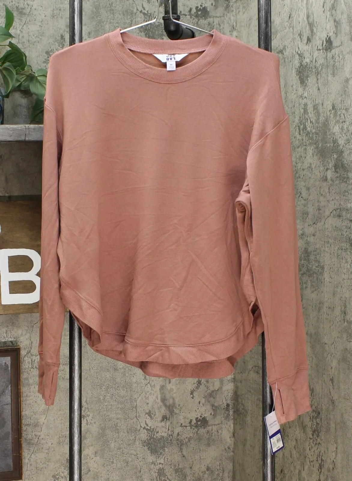 JoyLab Women's Cozy Curved Hem Sweatshirt