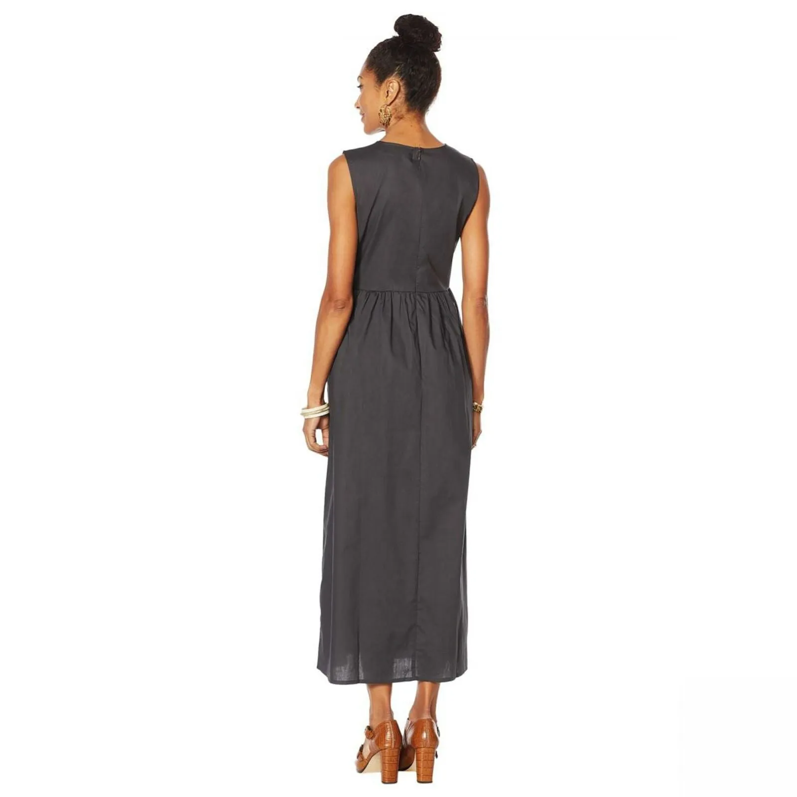 LaBellum by Hillary Scott Women's Sleeveless Embroidered Maxi Dress