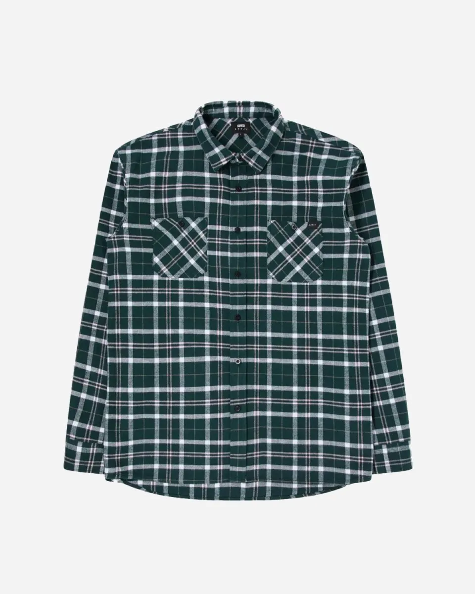 Labour Shirt LS - Pine/Pink Washed