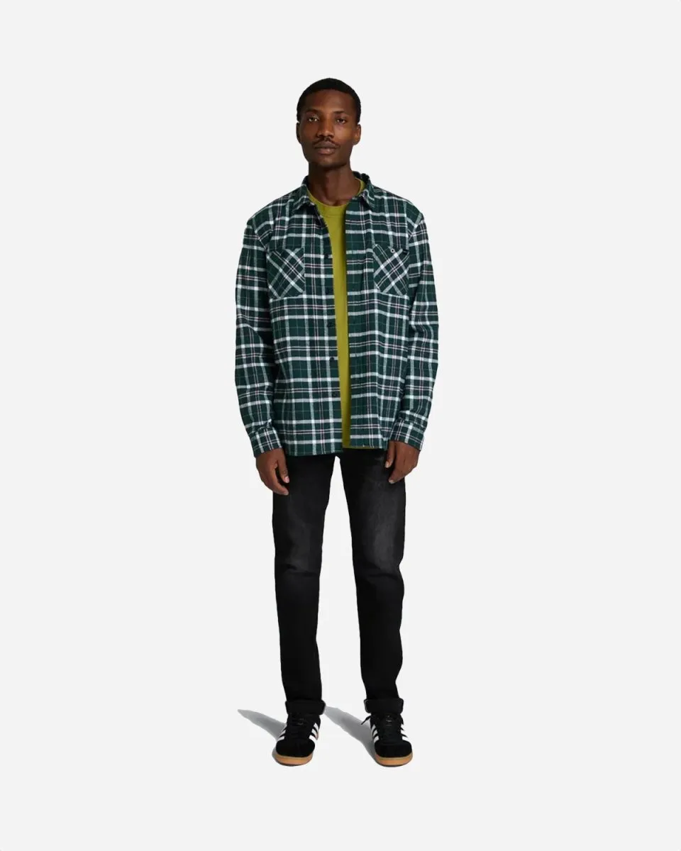 Labour Shirt LS - Pine/Pink Washed