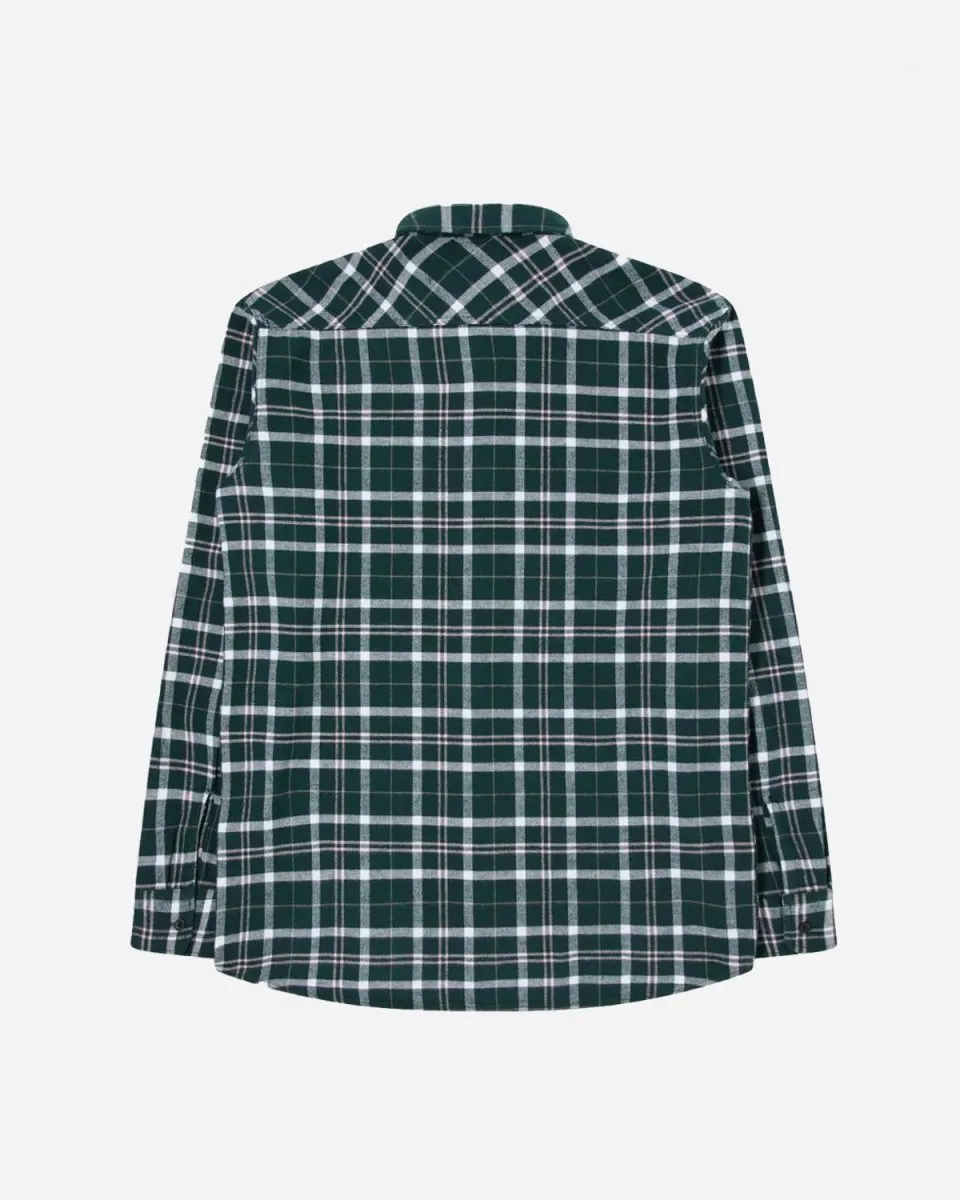 Labour Shirt LS - Pine/Pink Washed