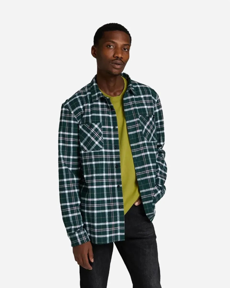Labour Shirt LS - Pine/Pink Washed