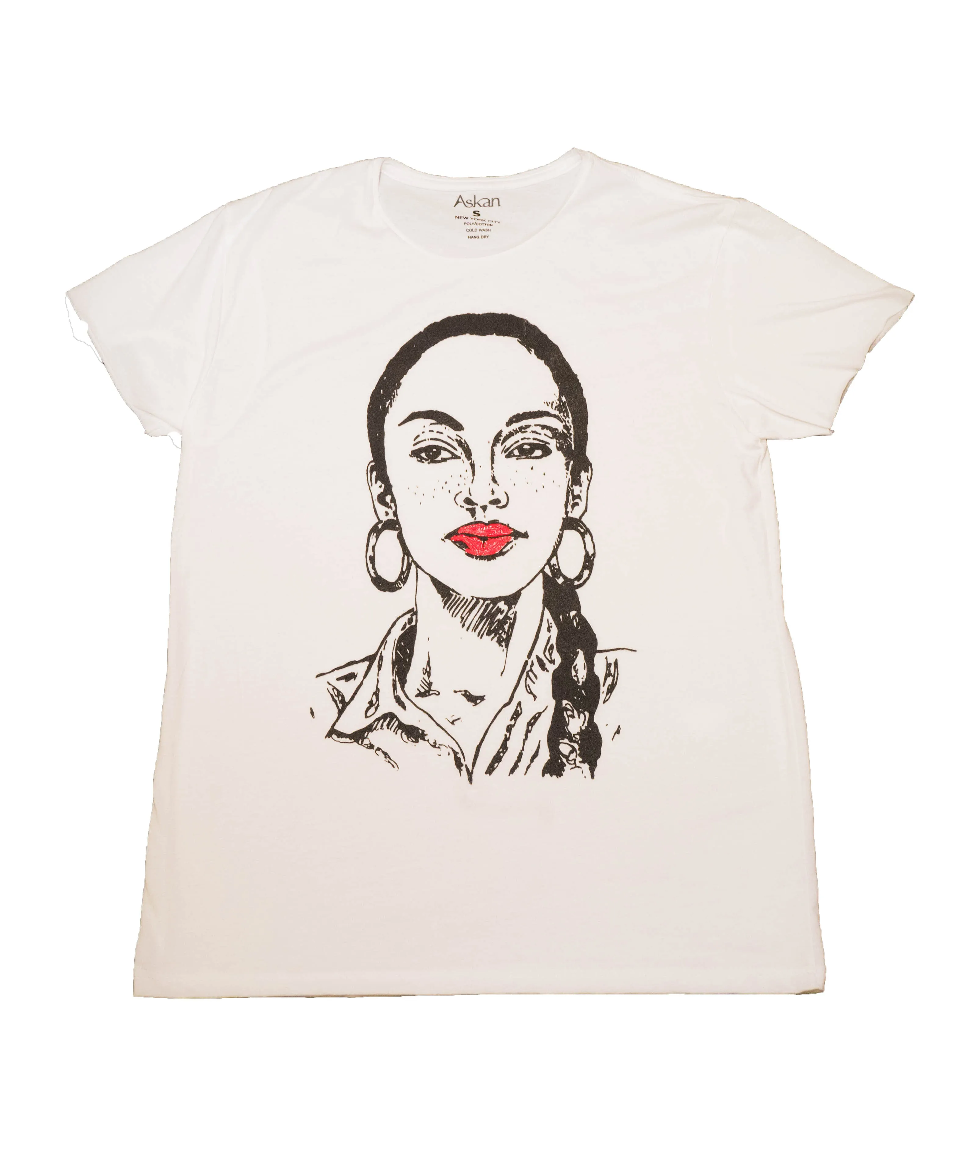 LEGEND TEE WITH HAND PAINTED LIPS