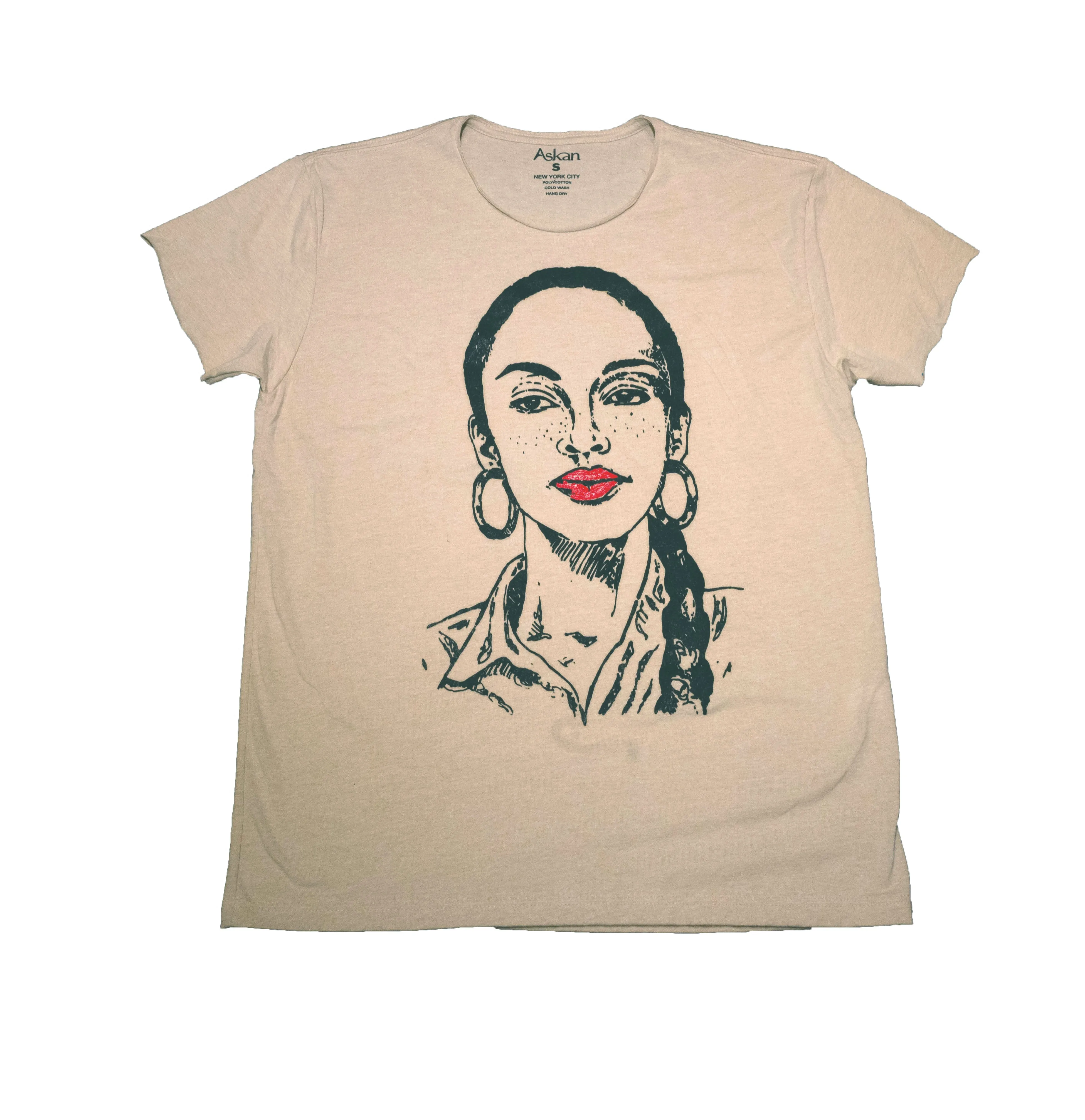 LEGEND TEE WITH HAND PAINTED LIPS