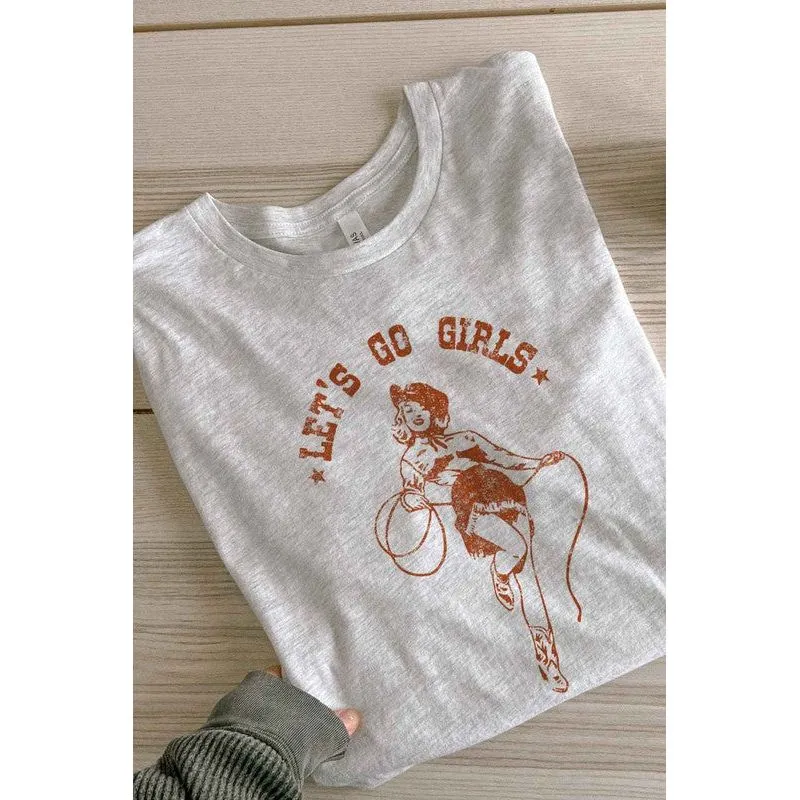 LETS GO GIRLS OVERSIZED GRAPHIC TEE / T-SHIRT