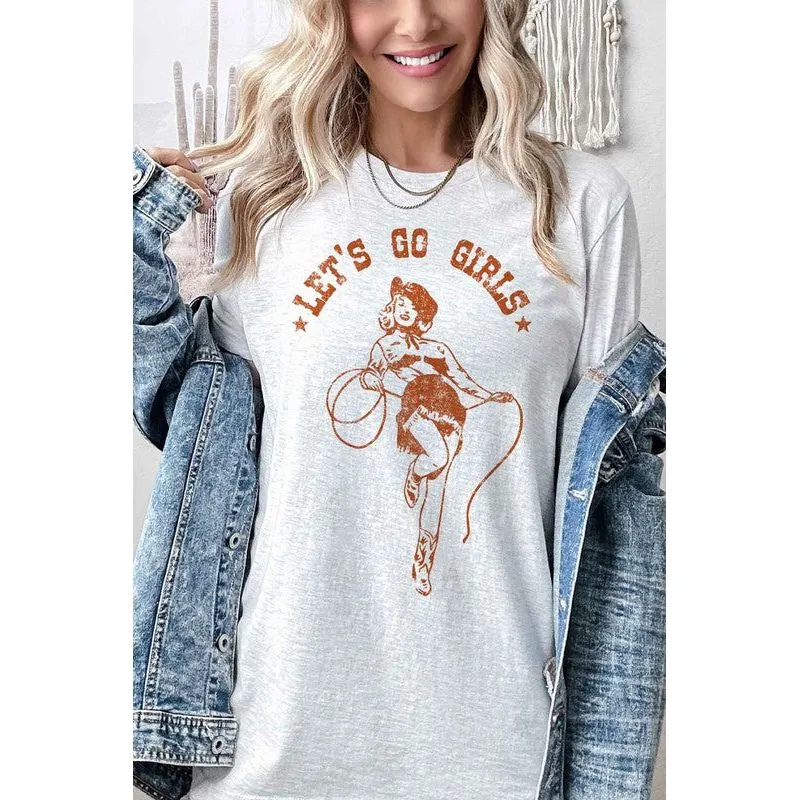 LETS GO GIRLS OVERSIZED GRAPHIC TEE / T-SHIRT