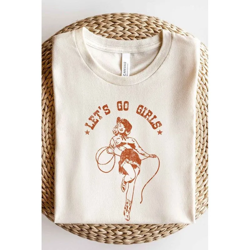 LETS GO GIRLS OVERSIZED GRAPHIC TEE / T-SHIRT