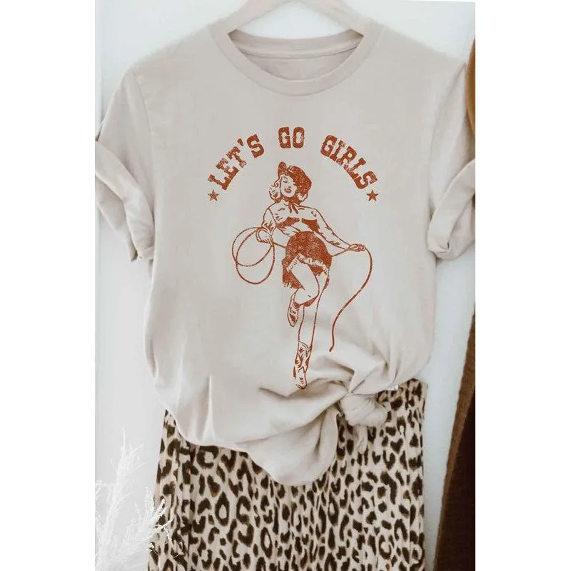 LETS GO GIRLS OVERSIZED GRAPHIC TEE / T-SHIRT