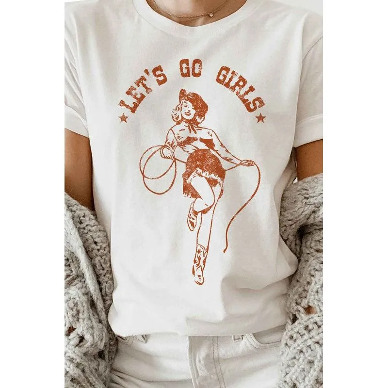 LETS GO GIRLS OVERSIZED GRAPHIC TEE / T-SHIRT