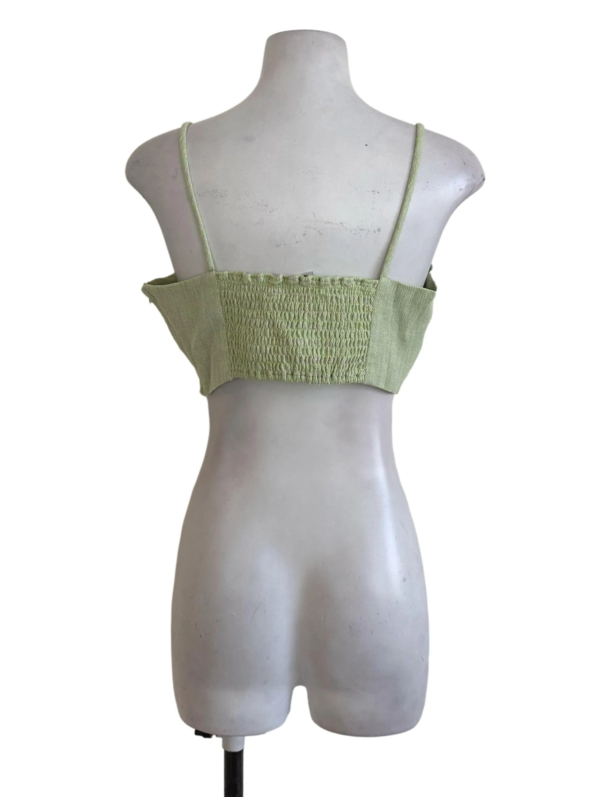 Lime Green Textured Top LB
