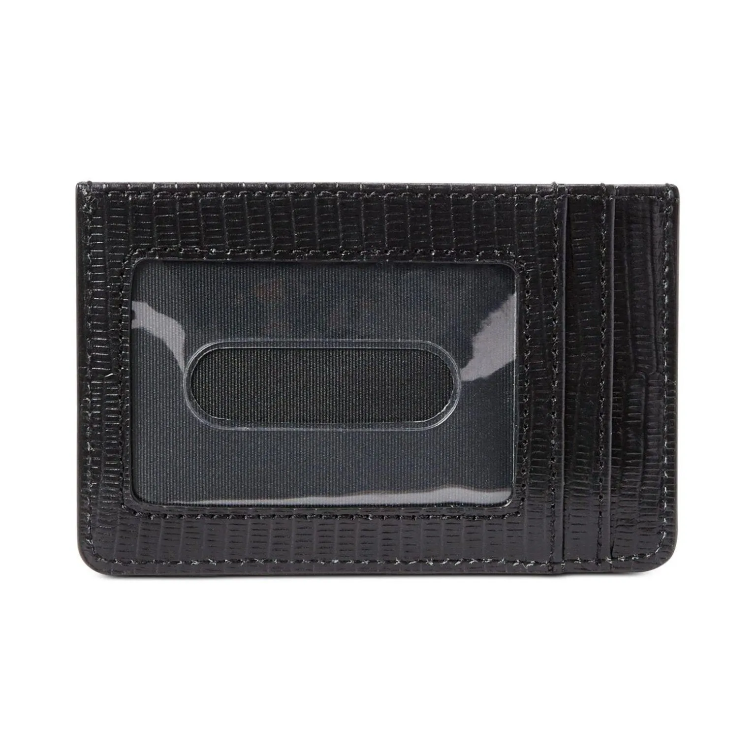 Lizard Embossed Slim Card Case Medium