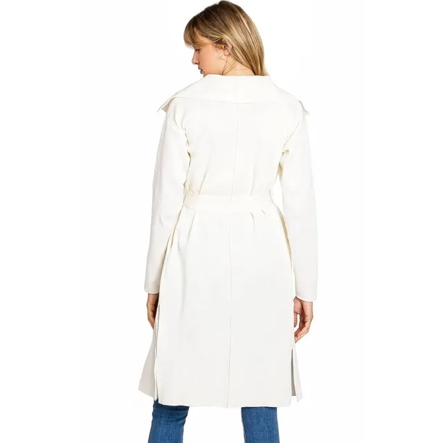 Love Tree Women's Soft Knit Trench Cardigan