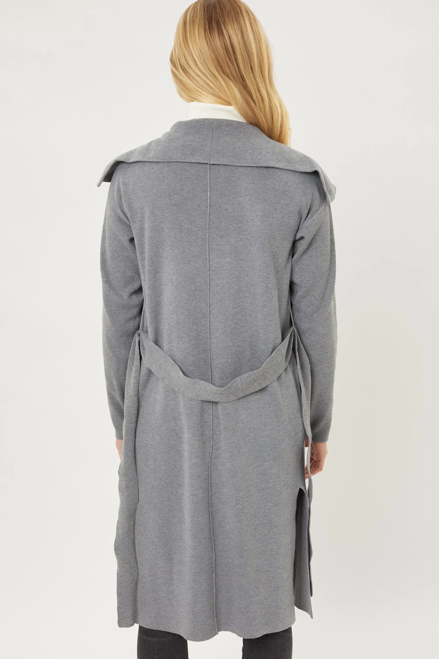 Love Tree Women's Soft Knit Trench Cardigan
