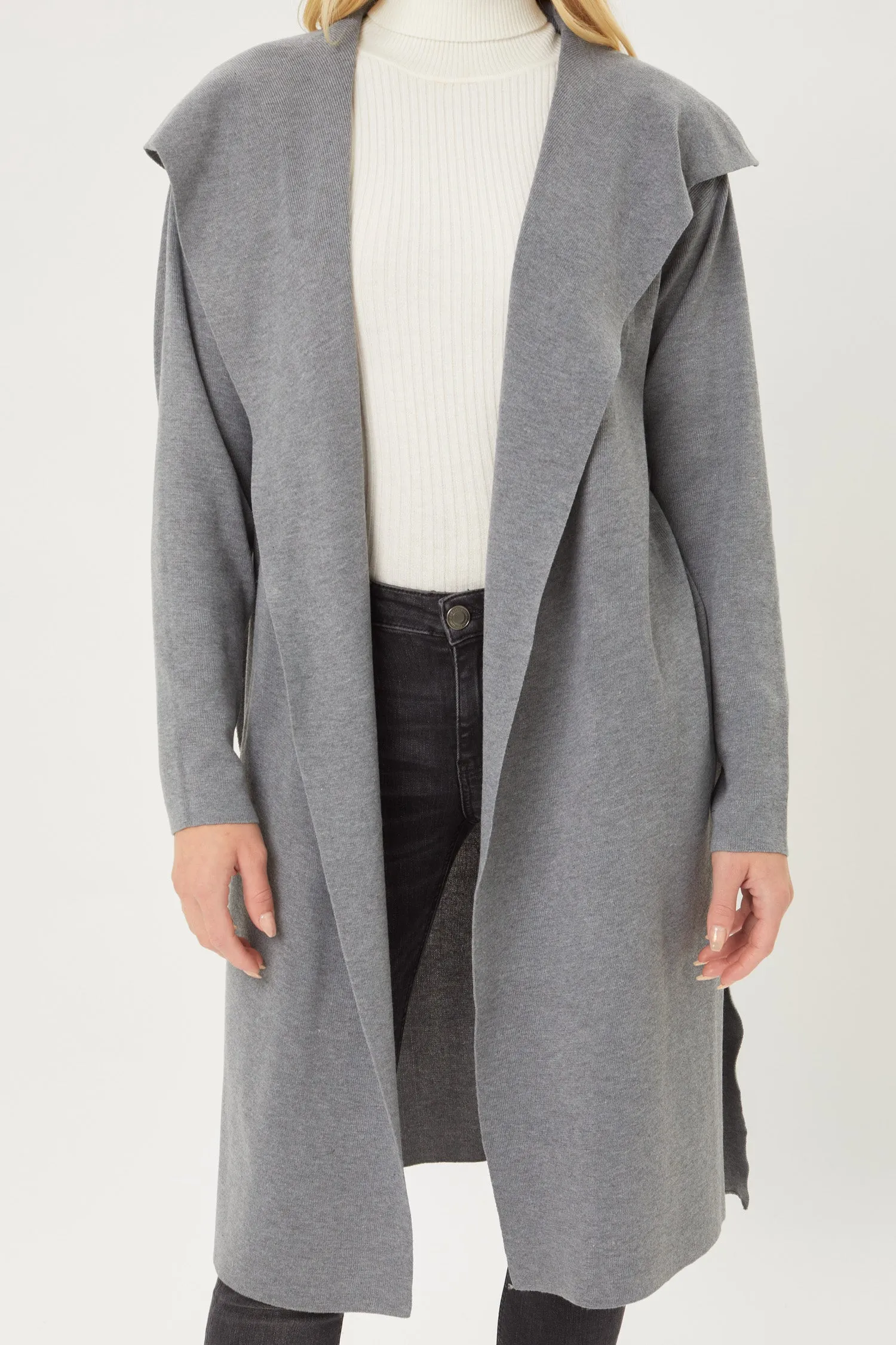 Love Tree Women's Soft Knit Trench Cardigan