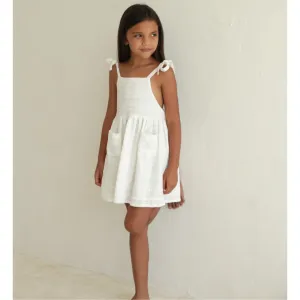 Luna Pinafore - White