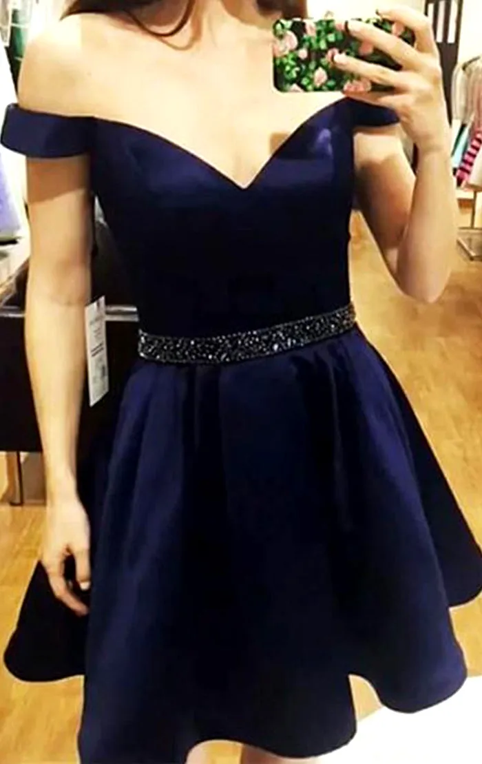 MACloth Off the Shoulder Satin Burgundy Prom Homecoming Dress Pink Formal Party Gown