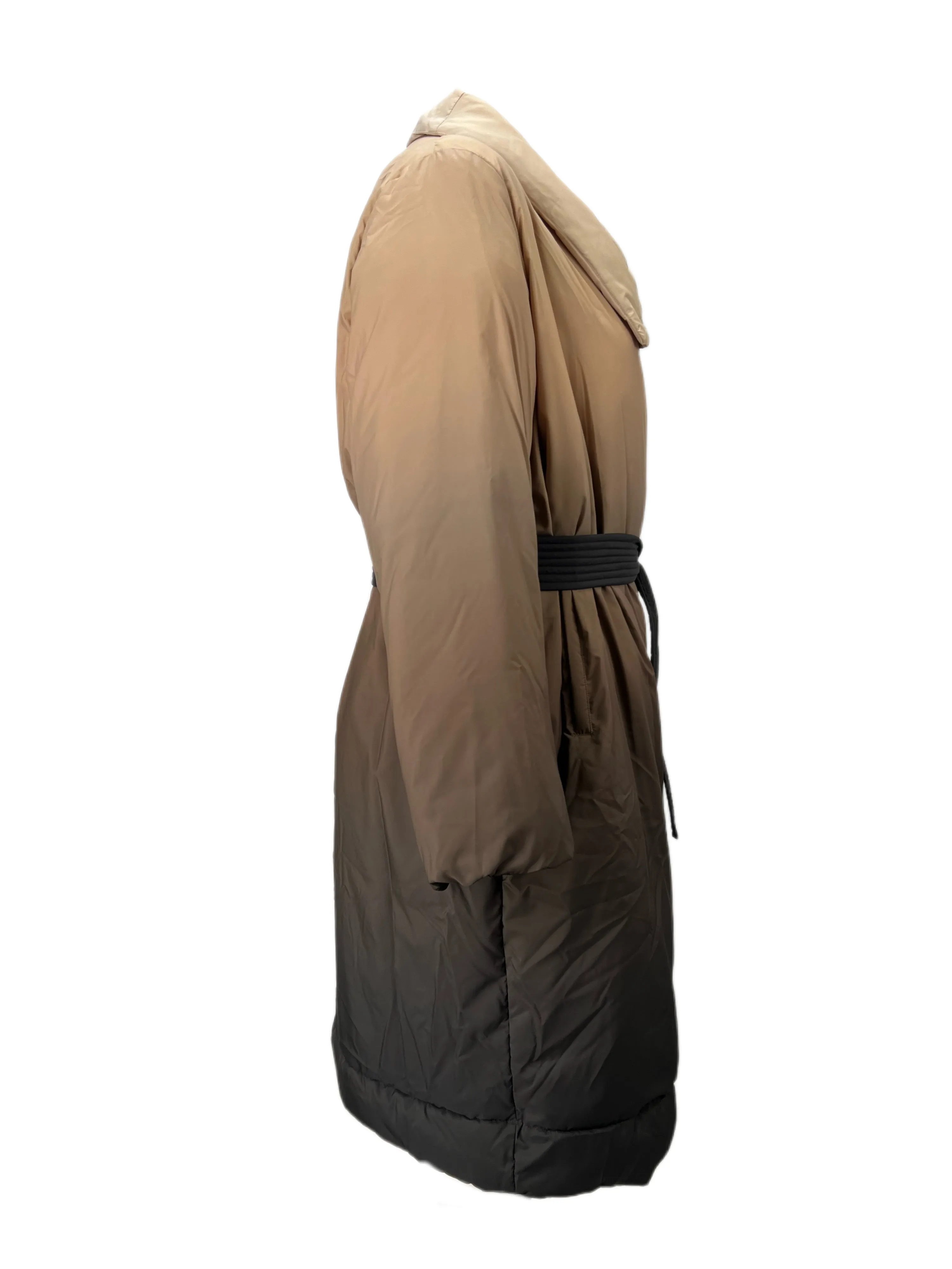 Marina Rinaldi Women's Camel Primula Belted Quilted Jacket NWT