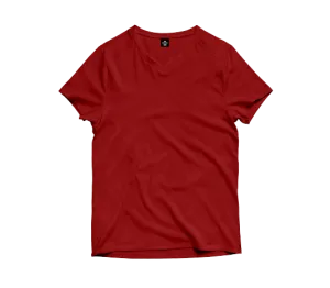 Maroon V-Neck T-Shirt