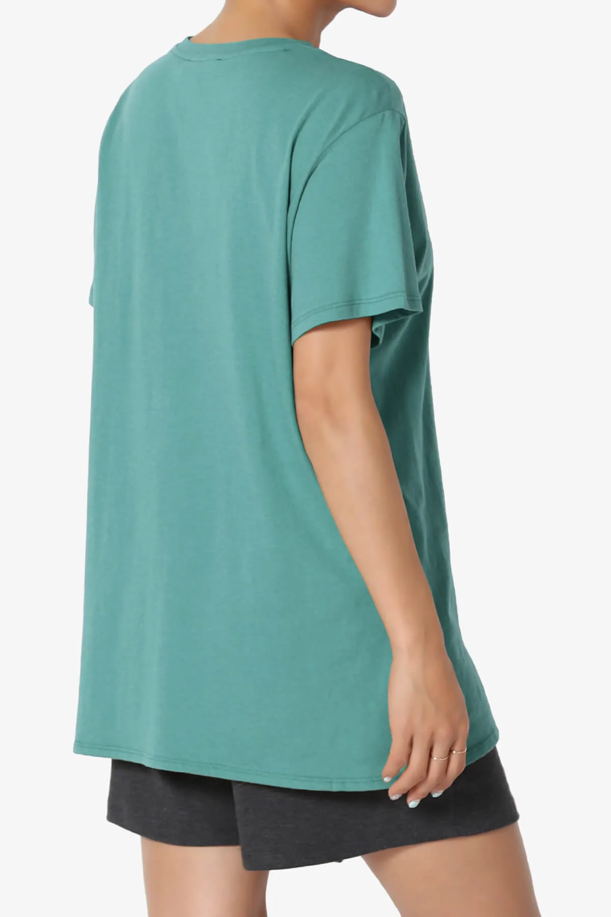 Mayra O Neck Cotton Boyfriend Tee