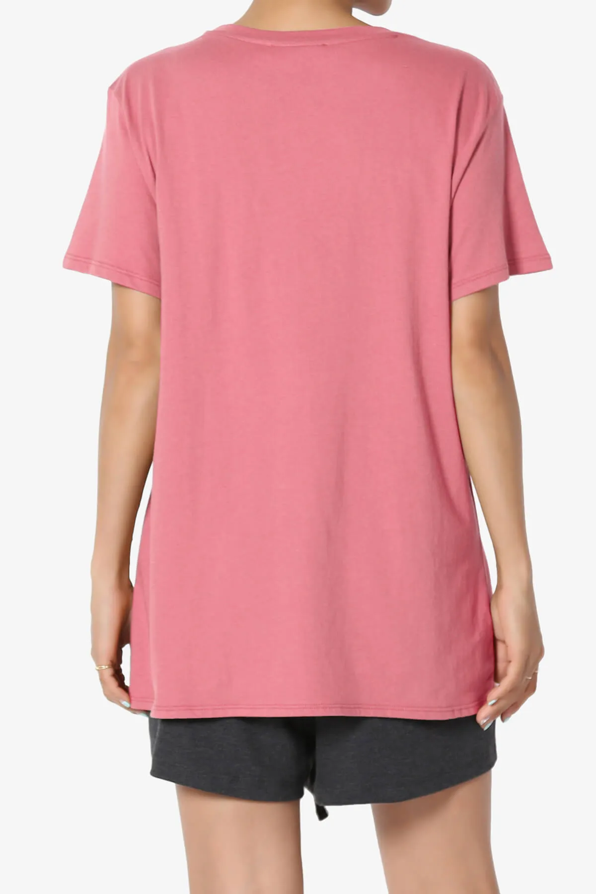 Mayra O Neck Cotton Boyfriend Tee