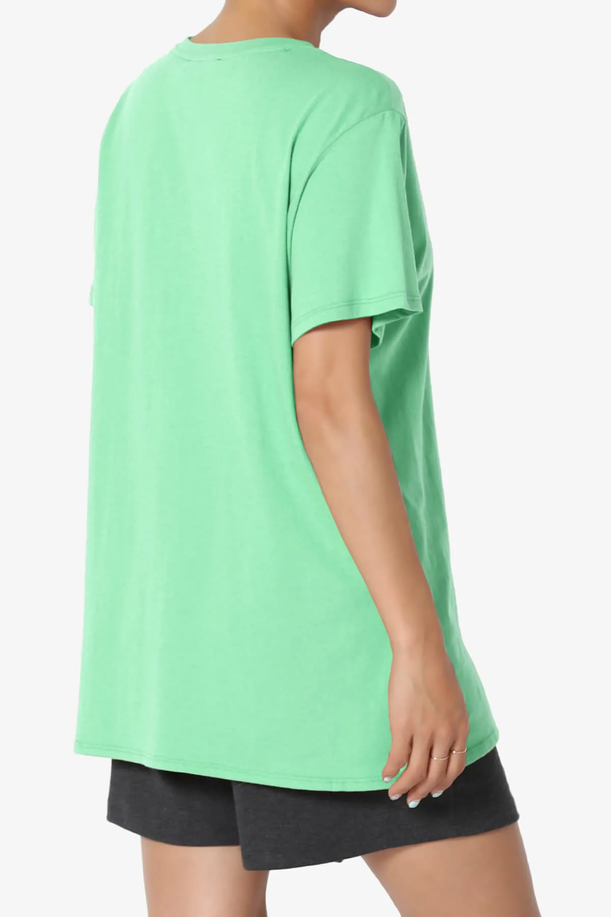 Mayra O Neck Cotton Boyfriend Tee