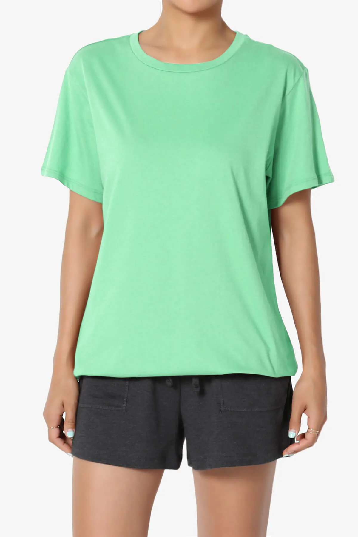 Mayra O Neck Cotton Boyfriend Tee