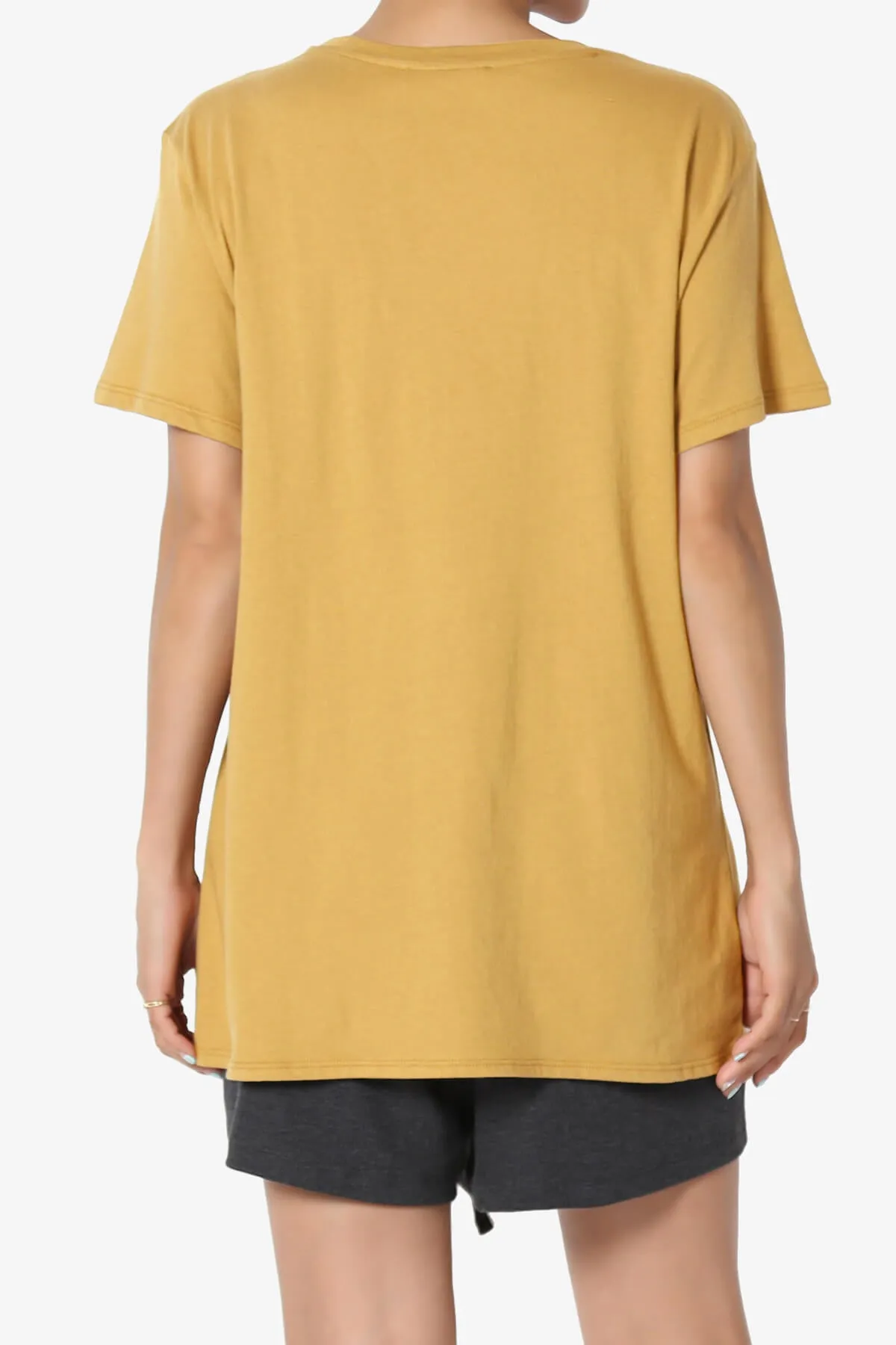 Mayra O Neck Cotton Boyfriend Tee