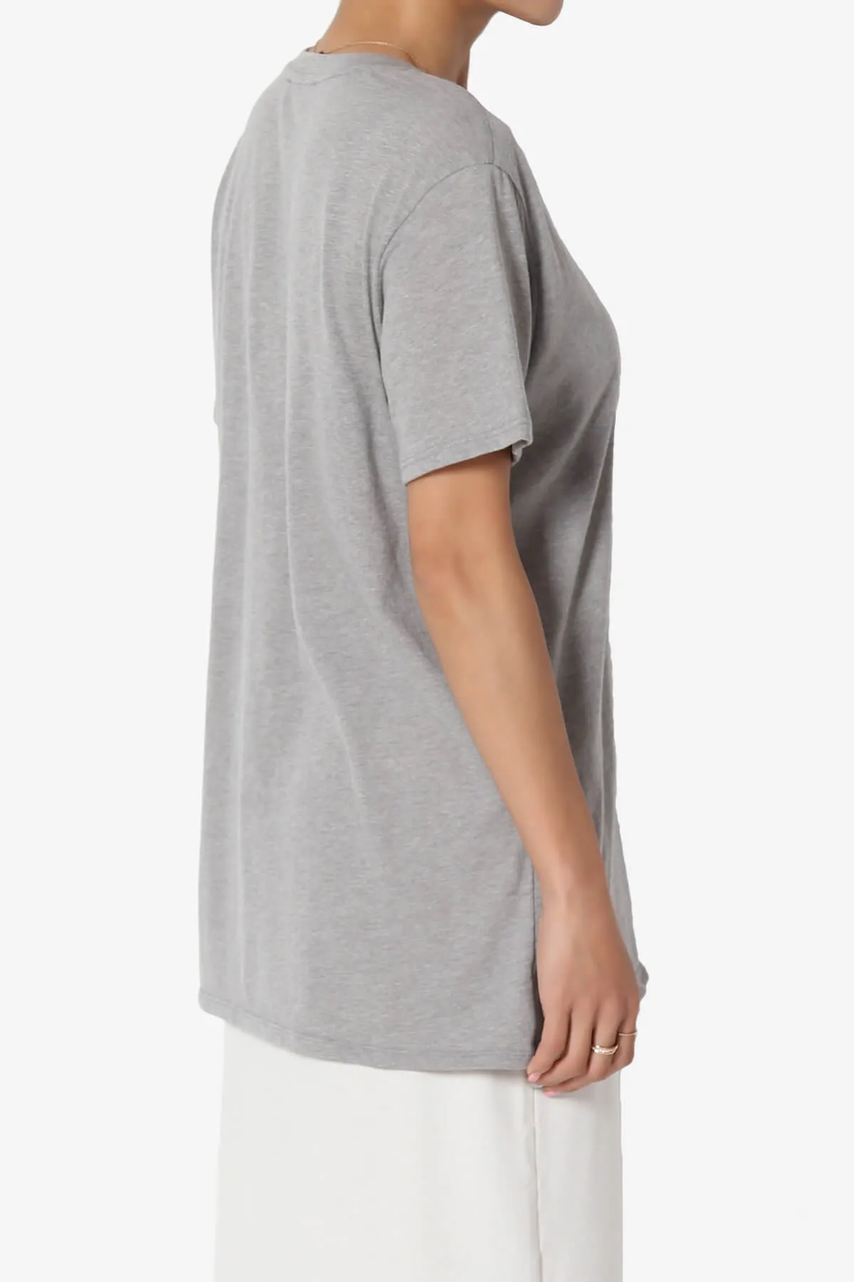 Mayra O Neck Cotton Boyfriend Tee