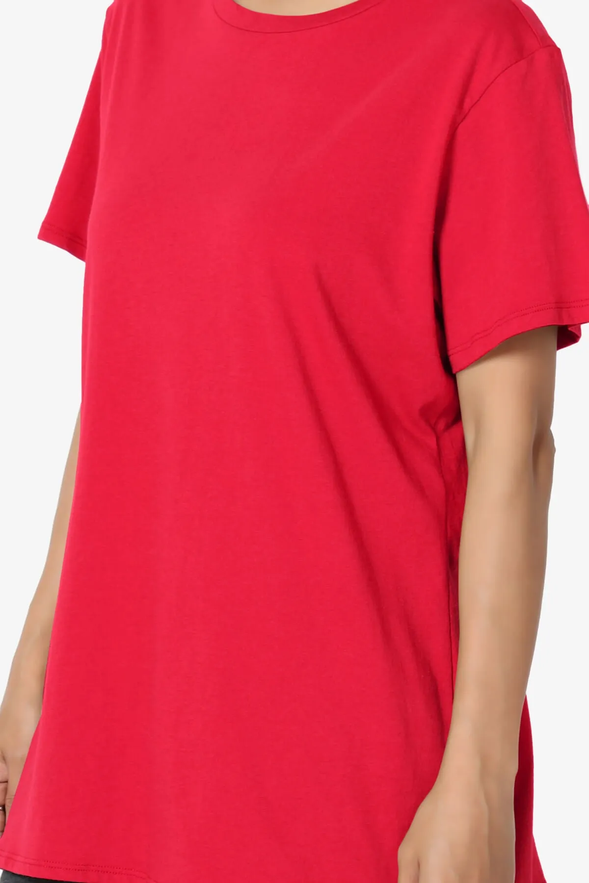 Mayra O Neck Cotton Boyfriend Tee