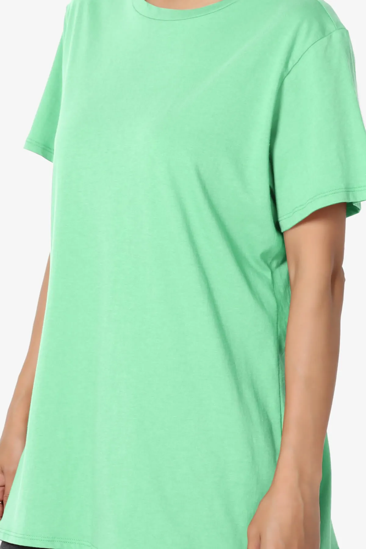 Mayra O Neck Cotton Boyfriend Tee