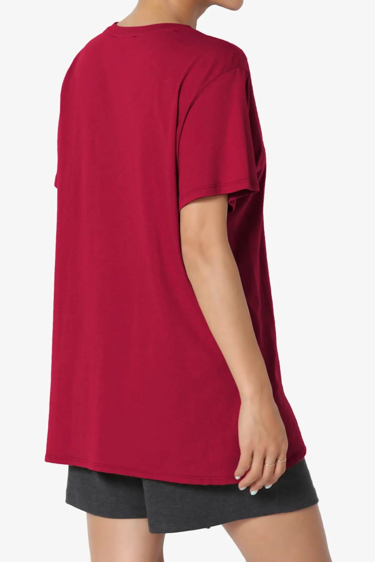 Mayra O Neck Cotton Boyfriend Tee