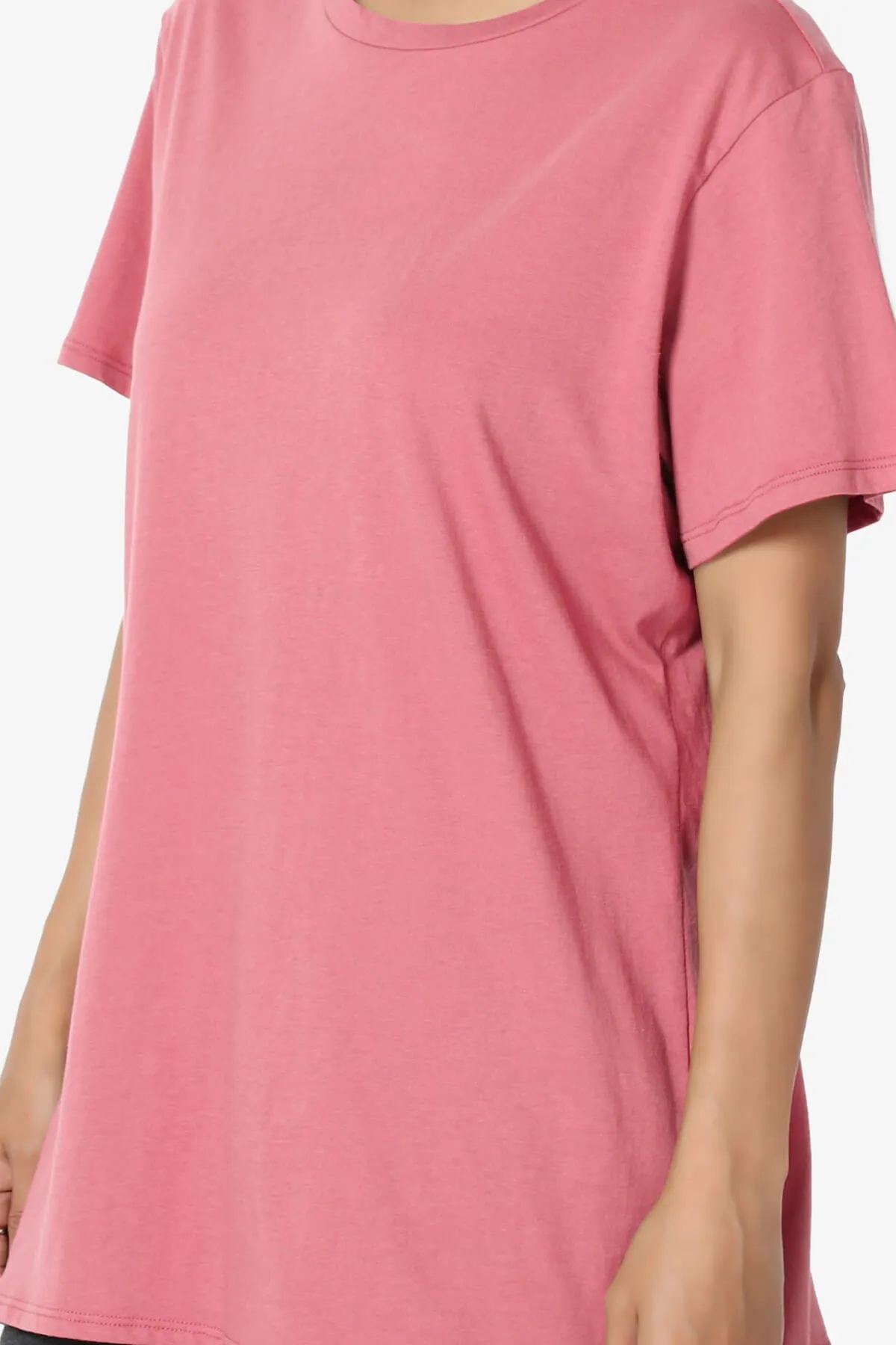 Mayra O Neck Cotton Boyfriend Tee