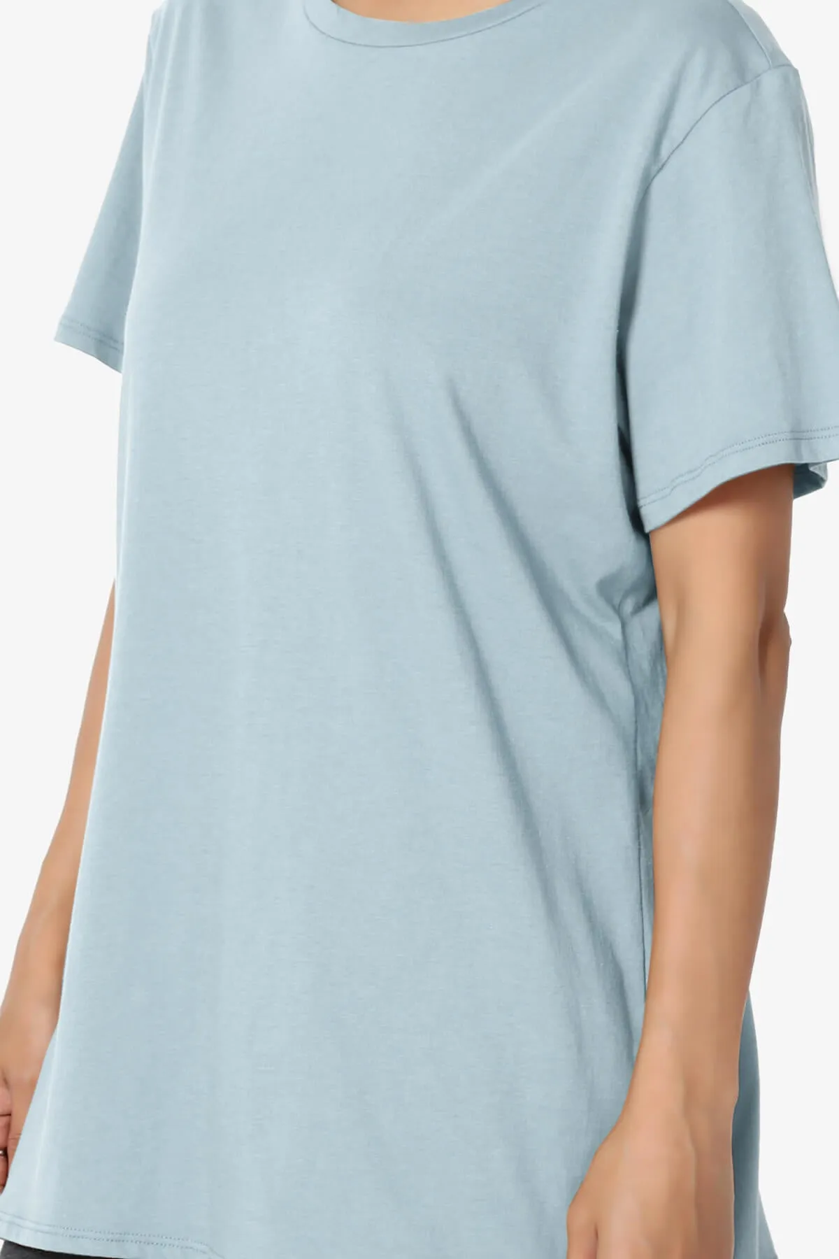 Mayra O Neck Cotton Boyfriend Tee
