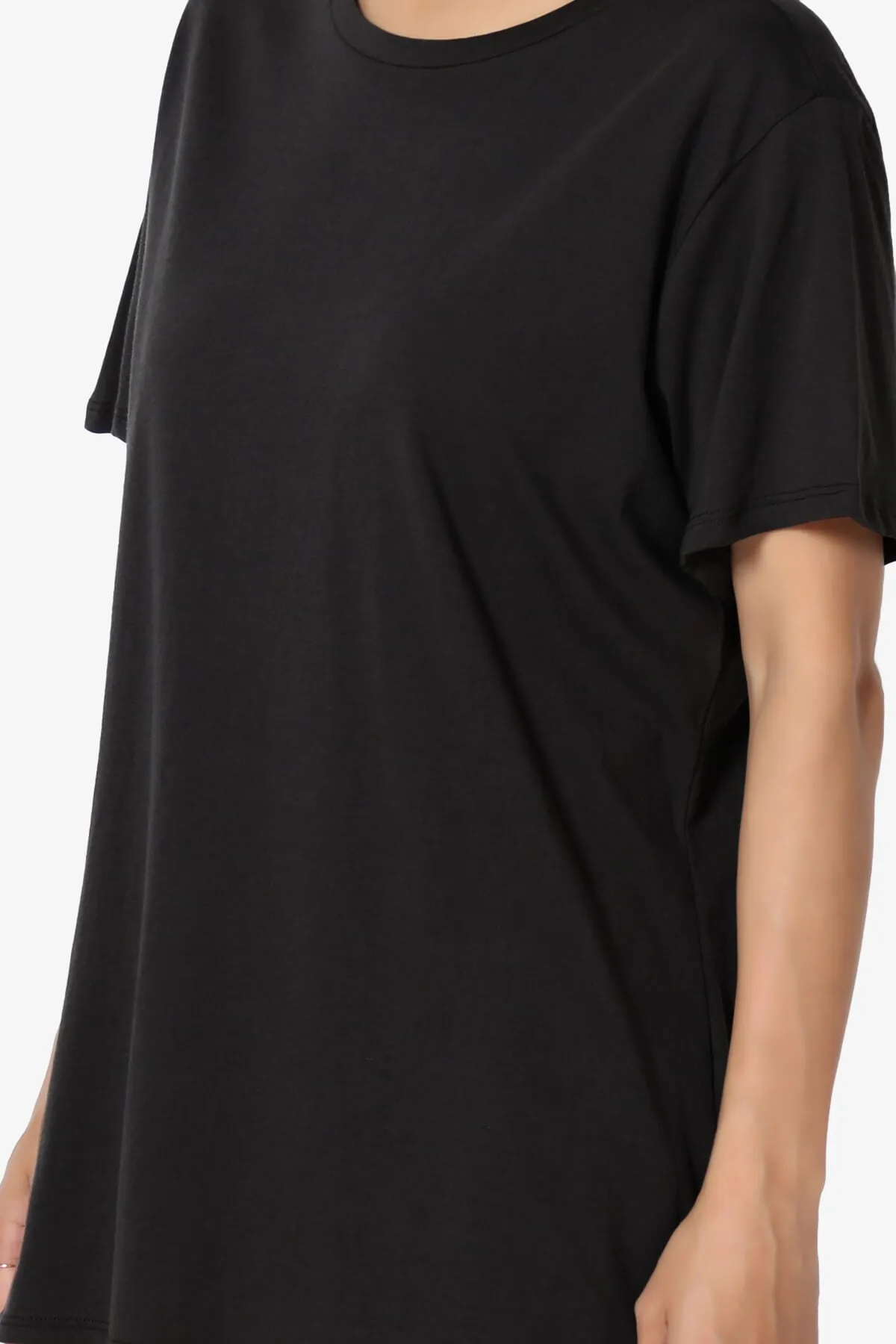 Mayra O Neck Cotton Boyfriend Tee