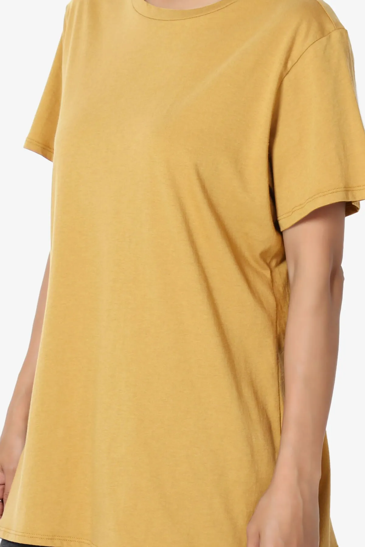 Mayra O Neck Cotton Boyfriend Tee