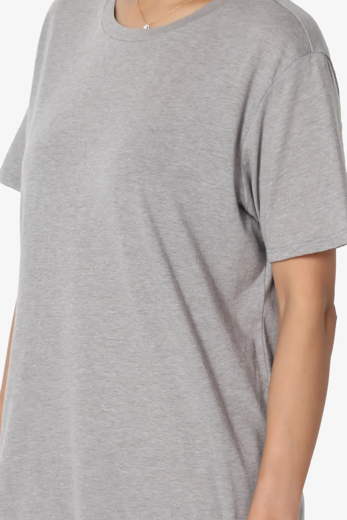 Mayra O Neck Cotton Boyfriend Tee