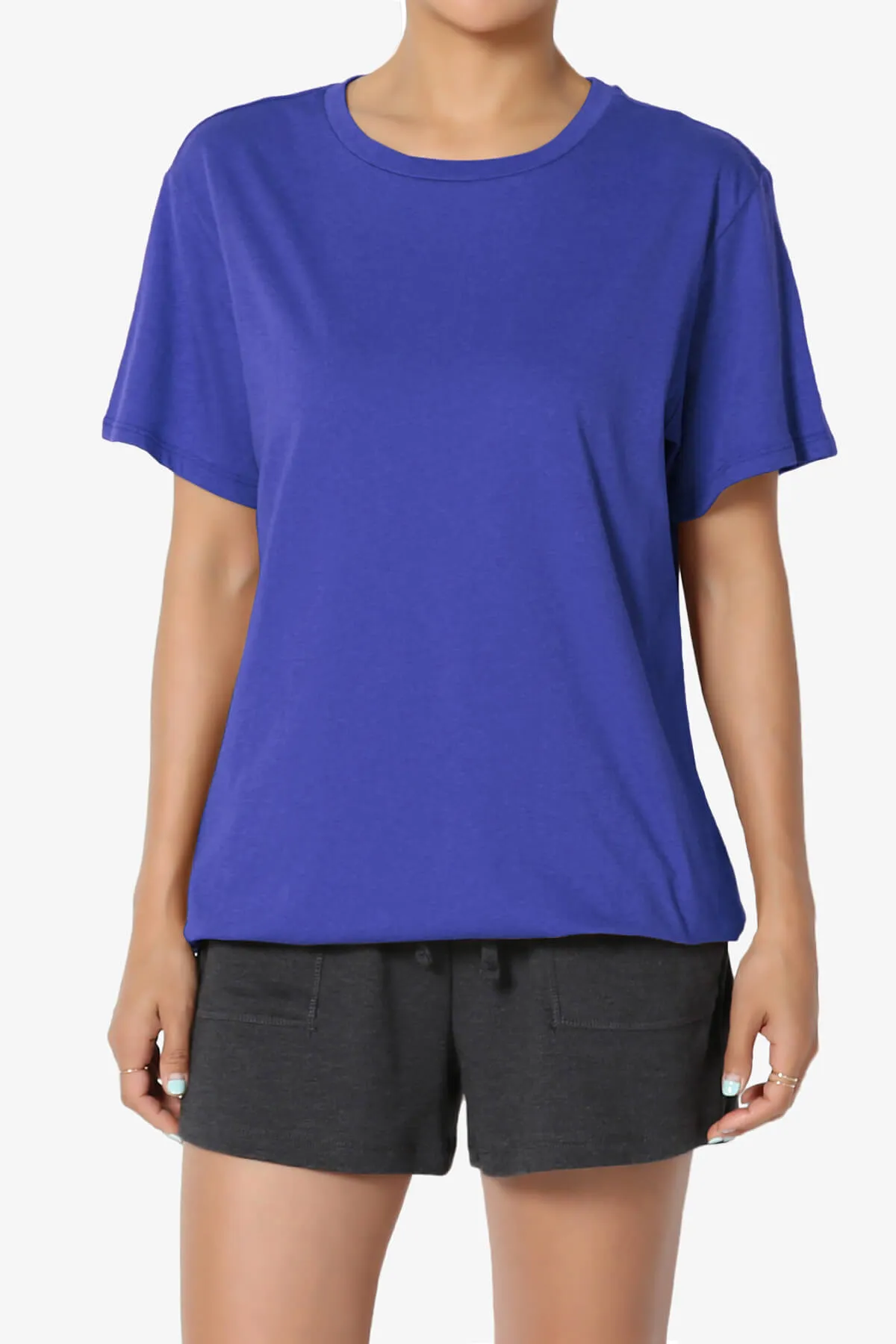 Mayra O Neck Cotton Boyfriend Tee