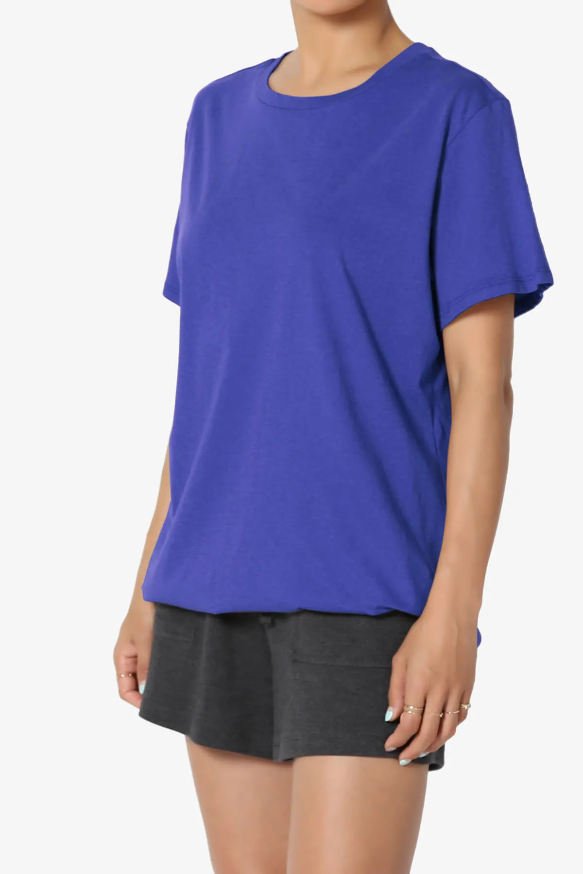 Mayra O Neck Cotton Boyfriend Tee