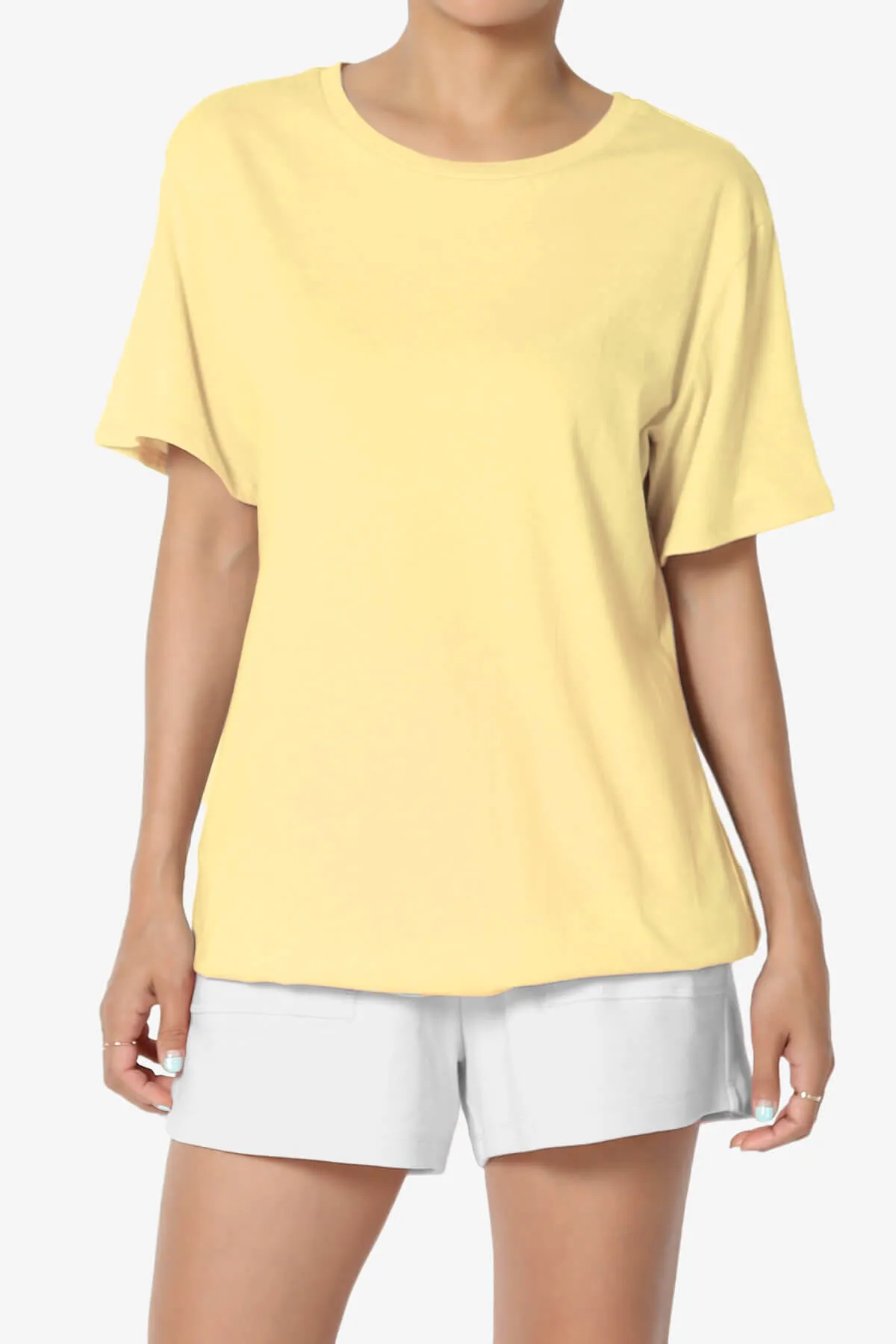 Mayra O Neck Cotton Boyfriend Tee