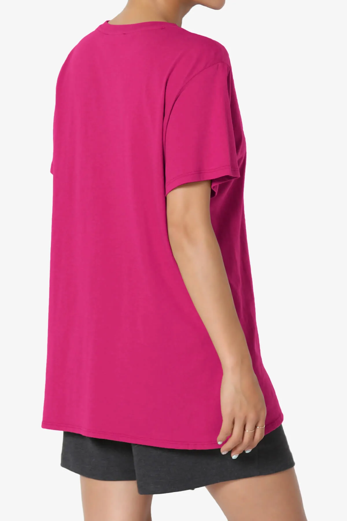 Mayra O Neck Cotton Boyfriend Tee
