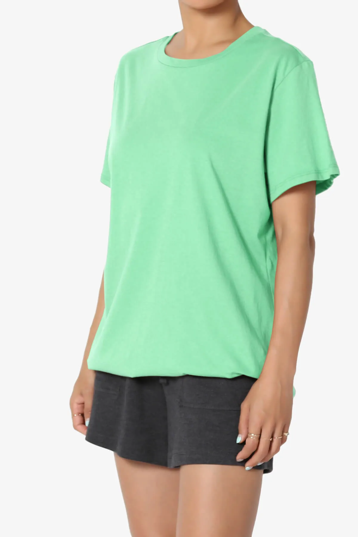 Mayra O Neck Cotton Boyfriend Tee