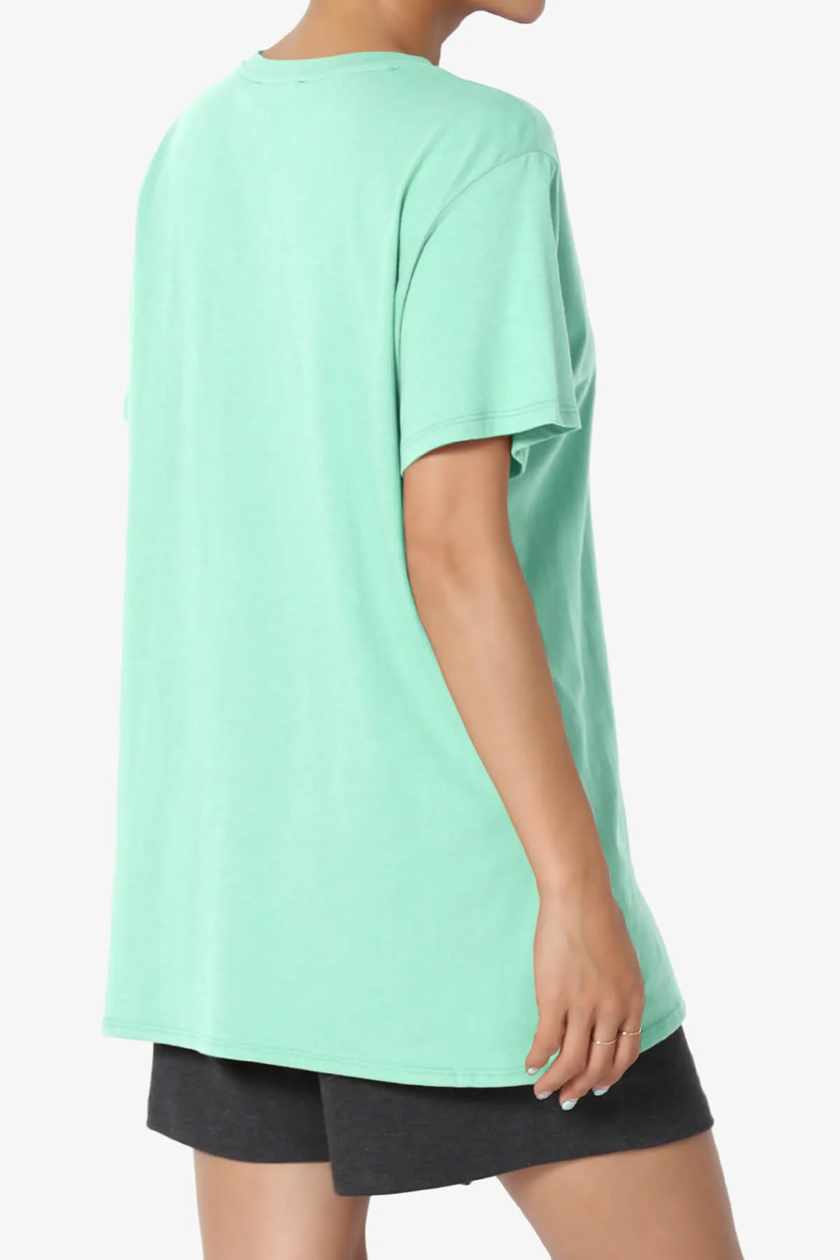 Mayra O Neck Cotton Boyfriend Tee