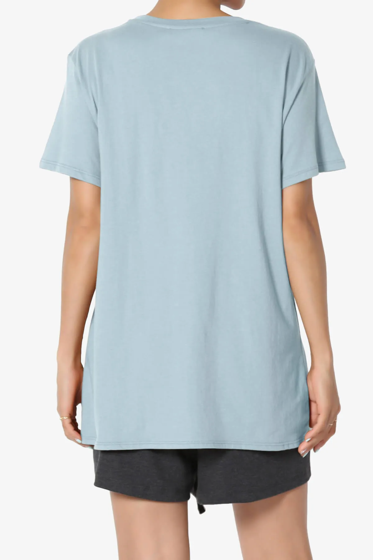 Mayra O Neck Cotton Boyfriend Tee